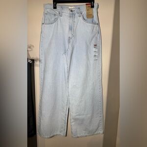 NEW Levi's Women's Jeans Size 30x31 Cinch Baggy High Rise Light Wash Loose